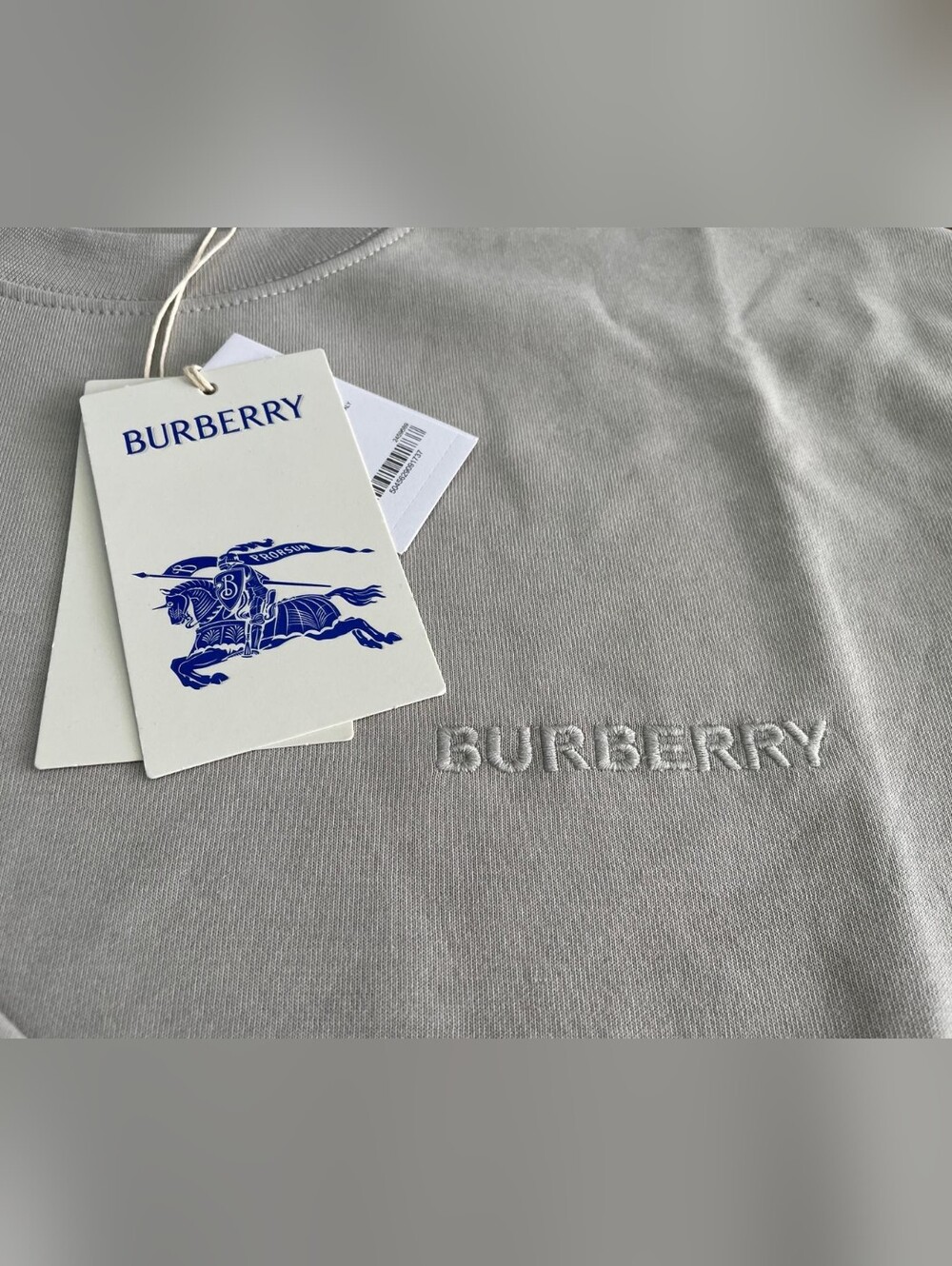 Burberry Men's Grey Designer Shirt & Shorts Set- Size M - Picture 2 of 8